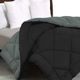 Comfowell Black & Grey Microfiber Heavy Winter 233 GSM Double Bed Comforter image 2