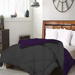 Comfowell Purple & Grey Heavy Winter Single Bed Comforter image 3