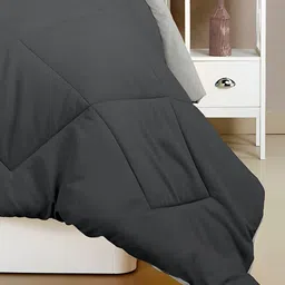 Comfowell Black & Grey Heavy Winter 233 GSM Single Bed Quilt image 4