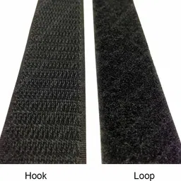 aezzo Black Velcro Hook + Loop Sew-on Fastener tape roll strips 2 Meter Length 2 Inch (25mm) Width. Use in Sofas Backs, Footwear, Pillow Covers, Bags, Purses, Curtains etc. (2 Meter Black) Sew-on Velcro image 5