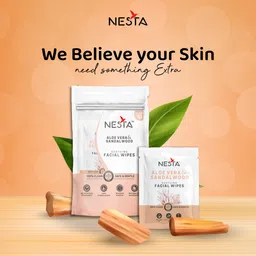 nesta Face Wipes Daily Use on Dry Skin (5 Types x 1 Packs x 10 Wipes) 50 Sachets image 5