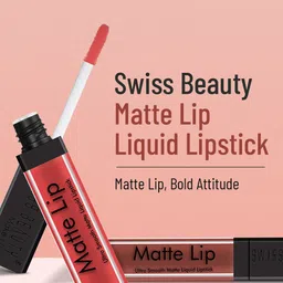 SWISS BEAUTY Ultra Smooth Matte Liquid Lipstick - 34 Heart Breaker image 5