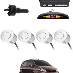 zplus 4White Parking Sensor With LED Display Increased Safety For Car-329 Safety of Passengers/Car One Alarm Kit-1715 Parking Sensor-picture-45