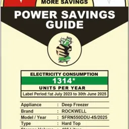 rockwell 485 L Double Door Standard Deep Freezer image 4