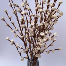 pupriwall Dry Decoration Artificial Rose Flower Bunches Without Pot White Dried Sticks, Rose Artificial Flower-picture-24