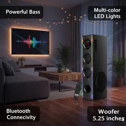 RZG R-1000 Music System Home theater 120 W Bluetooth Tower Speaker image 2