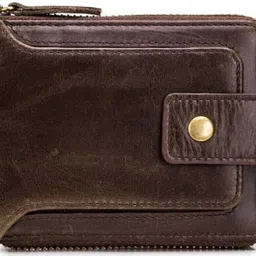 gous Men Casual, Ethnic, Evening/Party, Formal, Travel, Trendy Brown Genuine Leather RFID Wallet-picture-10