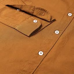 dennis lingo Men Slim Fit Solid Spread Collar Casual Shirt image 3