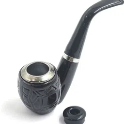 viovi Black Zhaofa Tobacco Pipe Wooden Smoking Filter Pipe Durable Wooden Pipes Wooden Inside Fitting Hookah Mouth Tip image 2