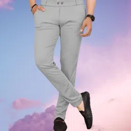 civira trending Men Slim Fit Multicolor Cotton Blend Trousers-picture-26