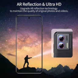 SCRENZO Camera Lens Protector for Redmi Note 14, Silver Camera Ring Protector For Redmi Note 14 image 4