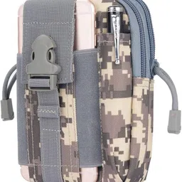 KRAPTICK Multi-Purpose Water Resistant Poly Tool Holder EDC Pouch Camo Bag Military Nylon Waist Bag, Waist Pouch-picture-12