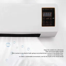 e grow Premium Wall-Mounted Mini AC Room Heater with Remote Control Fast Heating Fan Room Heater image 5