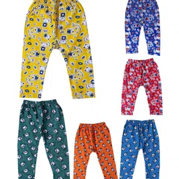 BAESD Infants Pack Of 6 Straight Leg Printed Cotton Lounge Pants-picture-14