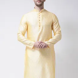 SG LEMAN Men Mustard Yellow Kurta-picture-23