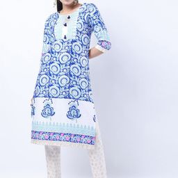 Vishudh Women Blue Stright  Kurta-picture-45