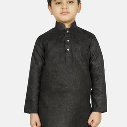 SG YUVRAJ Boys Black Kurta-picture-38
