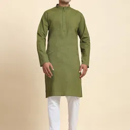 Moda Rapido Men Regular Pure Cotton Kurta with Pyjamas-picture-33