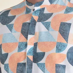 TABARD Men Cotton Printed Kurta image 3