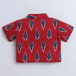 The Magic Wand Girls Shirt Collar Short Sleeves Printed Top with Pyjamas image 4