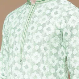 here&now x sanwara Sanwara Embroidered Regular Chikankari Kurta with Pyjamas image 2