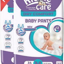 kiddle care Advanced Soft Baby Pants Diaper, Medium(M) Size, 34 Count, Pack of 2, 7-12 Kg - M-picture-27