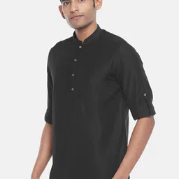 indus route by Pantaloons Men Black Kurta image 2