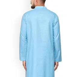 CELLUX Band Collar Long Sleeves Straight Kurta image 3