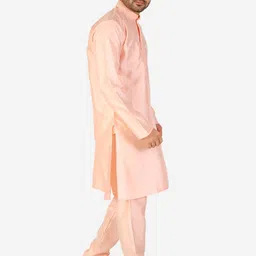 Pro-Ethic STYLE DEVELOPER Men Pure Silk Kurta with Pyjamas image 4