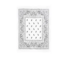 Aadikart Black, White & Red Printed Pack Of 3 Cotton Bandanas image 2