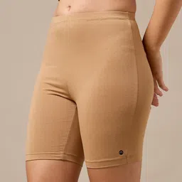 urban adventure Solid Women Beige Cycling Shorts-picture-16