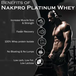 nakpro Platinum Whey Protein Isolate with Creatine Monohydrate | 100g Creatine + Whey Protein image 5