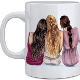rb point Best Friend Girls Printed Design Coffee, Birthday Gift 325ml Ceramic Coffee Mug-picture-12