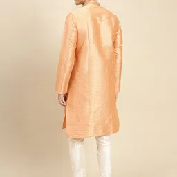 here&now x sanwara Sanwara Men Pink Kurta with Pyjamas image 3