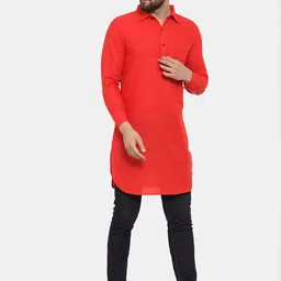 Sayesha Men Pathani Pure Cotton Kurta image 5