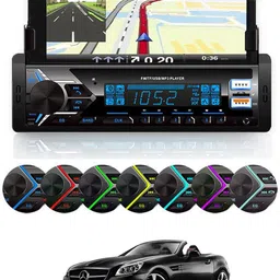 maties Media Player With Phone Holder MP3 Player with BT/FM/USB/AUX For-SLK350 Car Stereo image 1