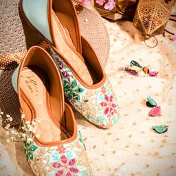 JM Looks Embellished Round Toe Ballerinas-picture-3
