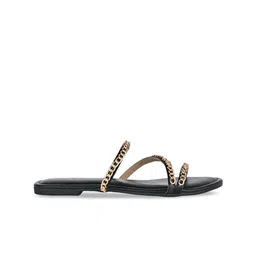 CAI Embellished Open Toe Flats image 2