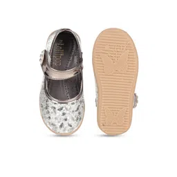 Lil Lollipop Girls Printed Shimmered Party Ballerinas With Velcro Closure image 3