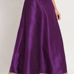 studio rasa Embellished Detailed Flared Maxi Ethnic Skirt image 2