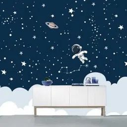jayp enterprises 30 cm Galaxy of Stars with Decorative Moon Radium Night Glow wall stickers kids Gift Glow in the Dark Sticker image 3