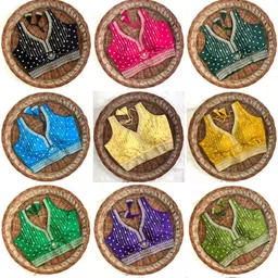 ambaryha creation V-Neck Women Blouse image 2