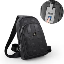 luggit Black Men & Women Sling Bag Traveler's Shield With Advance fingerprint Sensor-picture-40