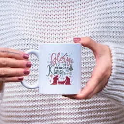 zipcartz Merry Christmas Theme Printed Tea/Coffee Cup for Gift Ceramic Coffee Mug image 3