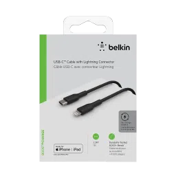 belkin BoostCharge Type C to Lightning Connector 3.3 Feet (1 M) Cable (Withstand 8000+ Bends, Black) image 5