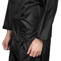 fashionon Solid Men Raincoat image 3