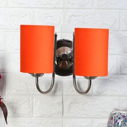 Devansh Orange Metal Traditional Cylinder Shaped Wall Lamp-image-79