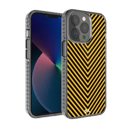 DailyObjects Yellow & Black V Ochre Printed iPhone 13 Pro Phone Case-picture-10