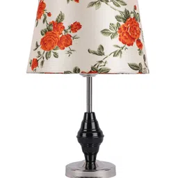 foziq Black Printed Table Lamps With Metal Base image 2