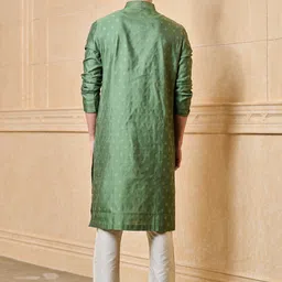 Tasva Floral Printed Mandarin Collar Straight Straight Kurta With Churidar image 4